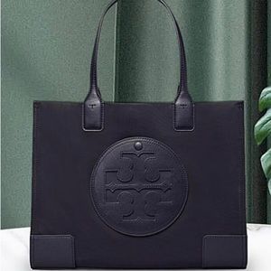Tory Burch Ella Patent/Nylon Tote